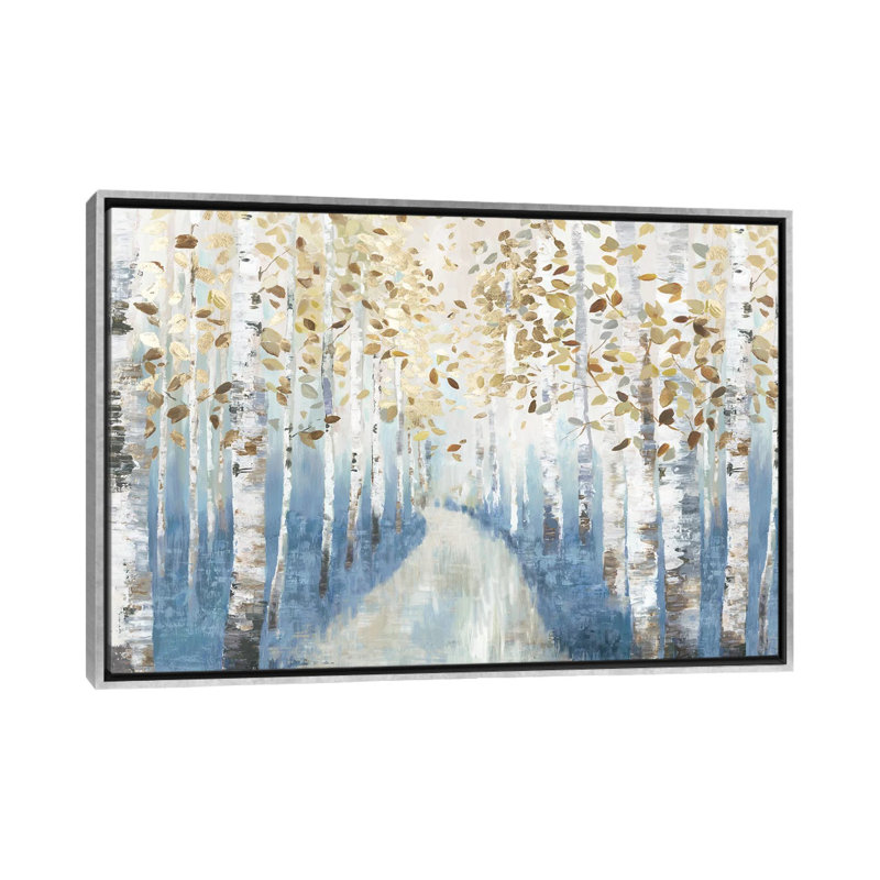 New Path I, H 18 po x l 26 po x P 1,5 po, Encadrement argenté, Pas de tapis