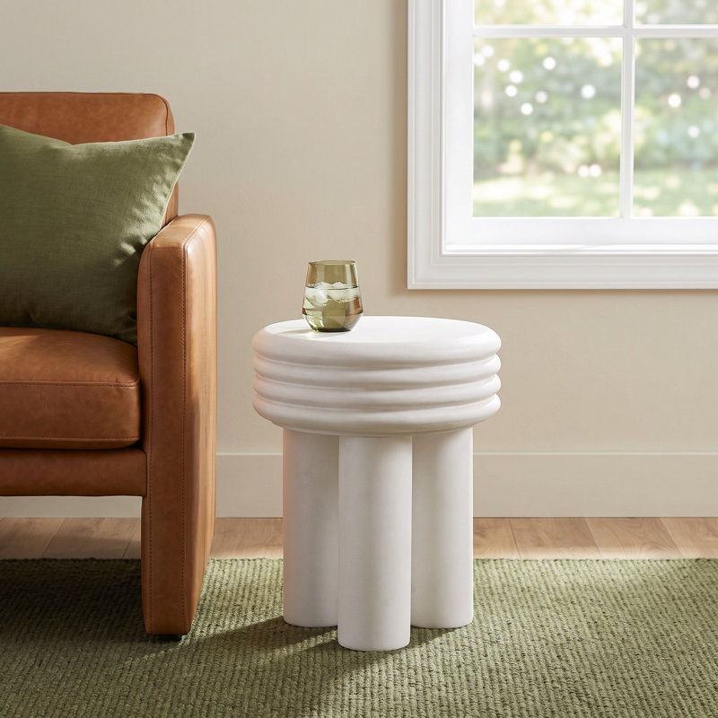 Ragan Concrete Top End Table