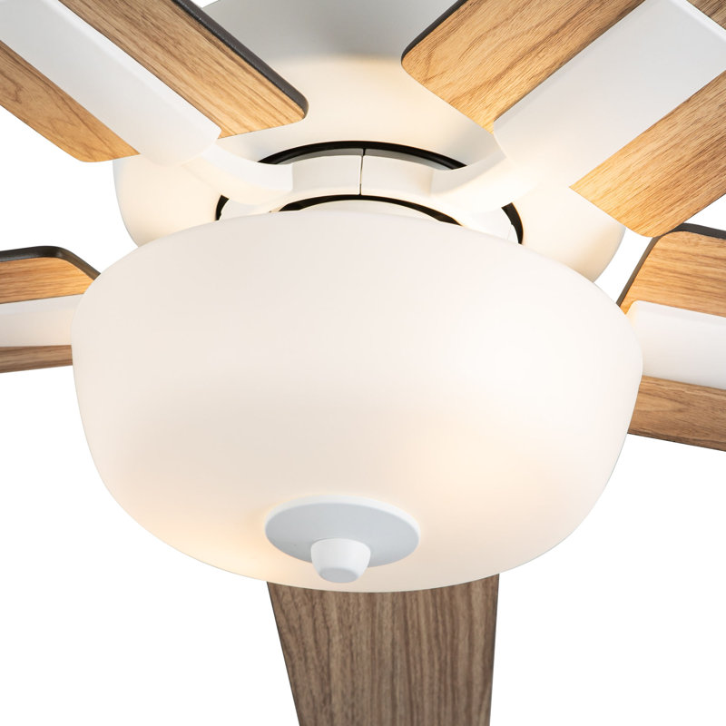 Erikson LED Ceiling Fan, White, Brown