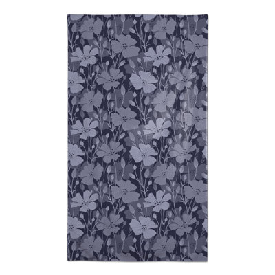 Floral Blooms Gray 3 Tablecloth