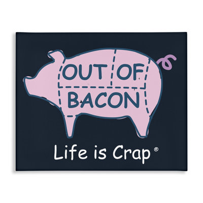 Drôle de bacon sur toile par LIC