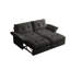 Canapé-lit convertible 2 en 1 multifonctionnel, lit escamotable en chenille de 81,5 po pour salon de bureau-428149388