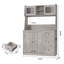 Grande armoire de rangement avec bahut 67 po-216296874