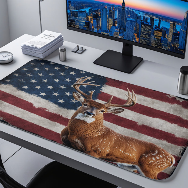 Polyester Desk Pad, 14.4x12.1