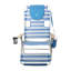 Chaise de plage inclinable avec coussin