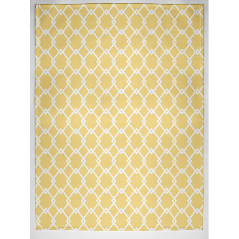 Augusta Plain Weave / Muslin Throw Blanket, Yellow