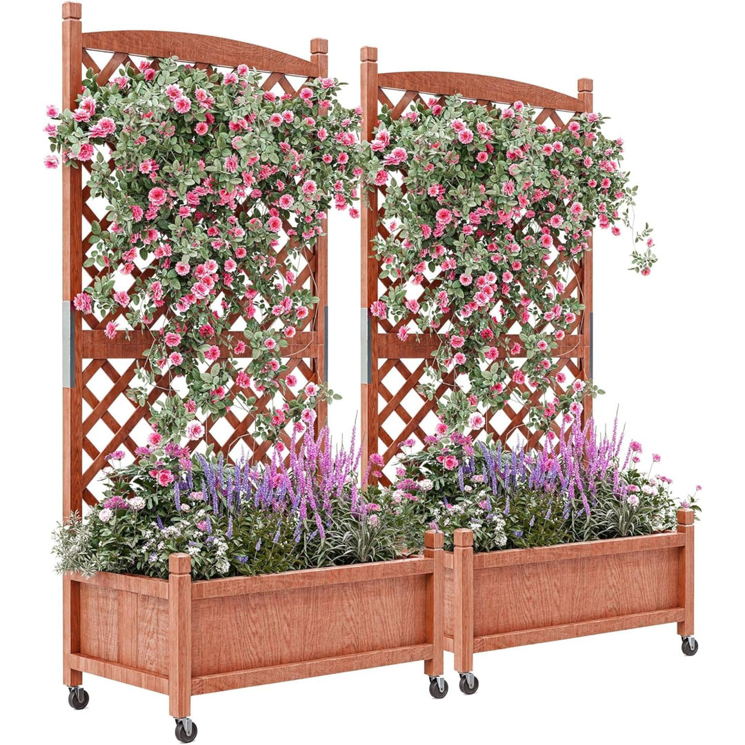 Wood Wall Planter