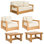 Melrose 5 Piece Outdoor Conversation Set