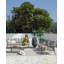 Ensemble d'extérieur 5 pièces en aluminium de qualité supérieure Seehill, canapé 3 places, causeuse, 2 fauteuils et table basse en résine, résistant aux rayons UV et aux intempéries avec coussins épais pour le jardin, la piscine et le gris argent