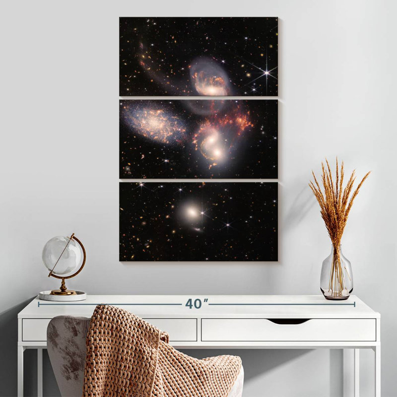 James Webb's Stephan's Quintet, 32" H x 20" W
