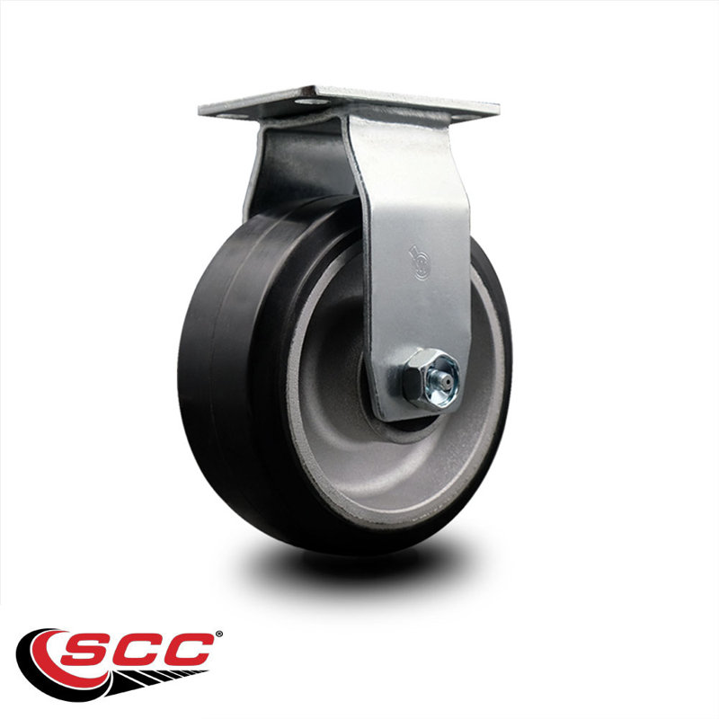 Rubber on Aluminum Caster