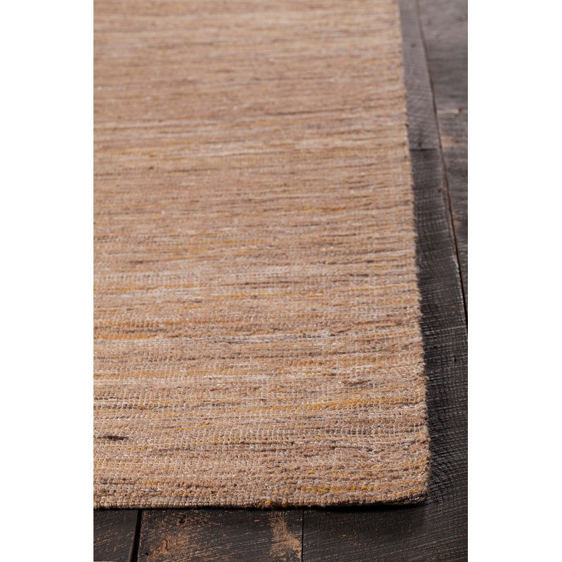 Tapis naturel texturé contemporain Kraft, Rectangle 5 pi x 7 pi 6 po