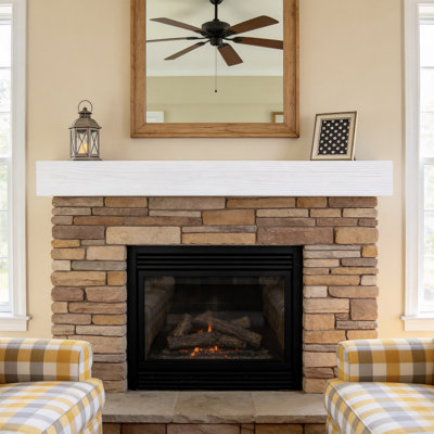 Hand Carved Fireplace Mantel Shelf 60" Modern Rustic Paulownia Floating Shelf, Handcrafted Wall-Mounted Decor, Distinctive Grain, Versatile Style For Living Room, Kitchen, Or Entryway