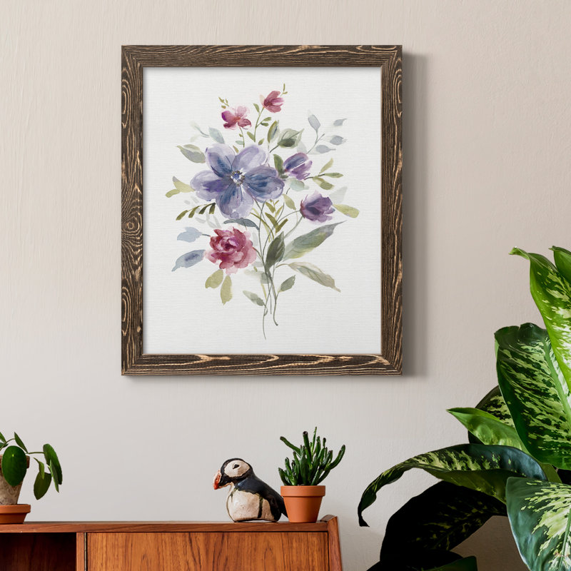 Color Variété II - Peinture sur toile encadrée, H 24 po x l 18 po x P 1,5 po, Noyer