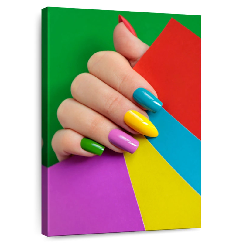 Shuttleworth Vibrant Nails, 39" H x 26" W