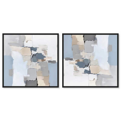 «Clay Art I Set Canvas Modern Abstracts» par Art Remedy