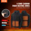 Sweat à capuche chauffant unisexe avec pile pour homme et femme - noir-105189544