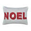 Coussin décoratif en sherpa blanc 14 x 20 po Noel
