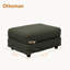 Corduroy Upholstered Ottoman with Solid Wood Frame-118415968