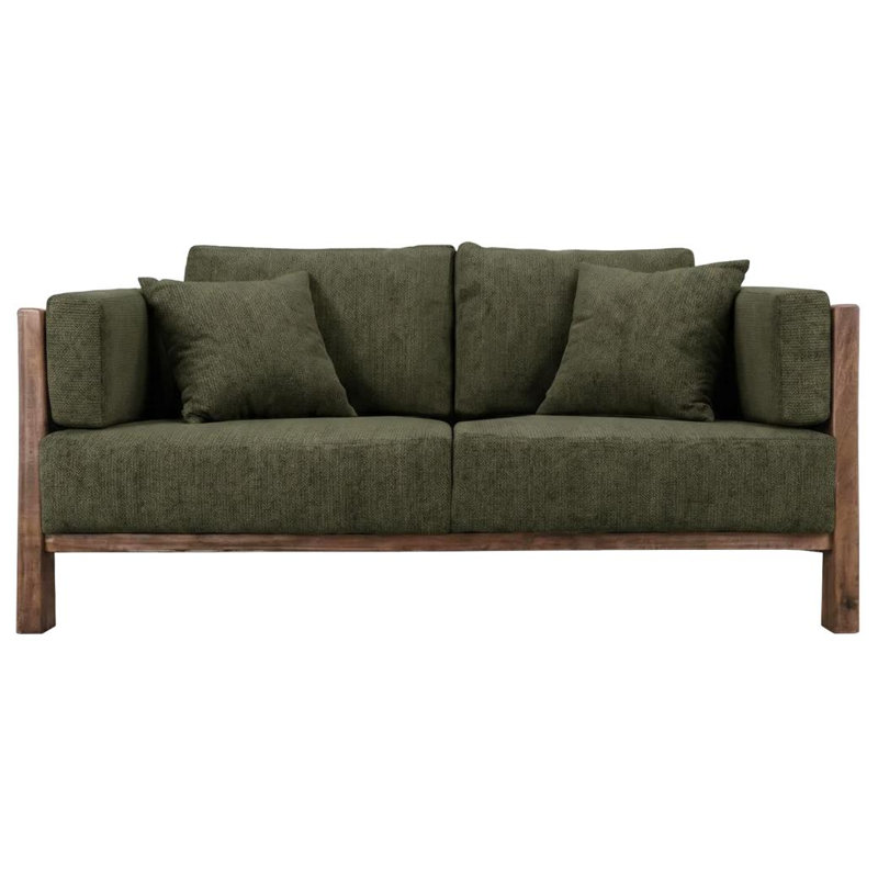 Causeuse rembourrée Gebhard, Olive Fabric
