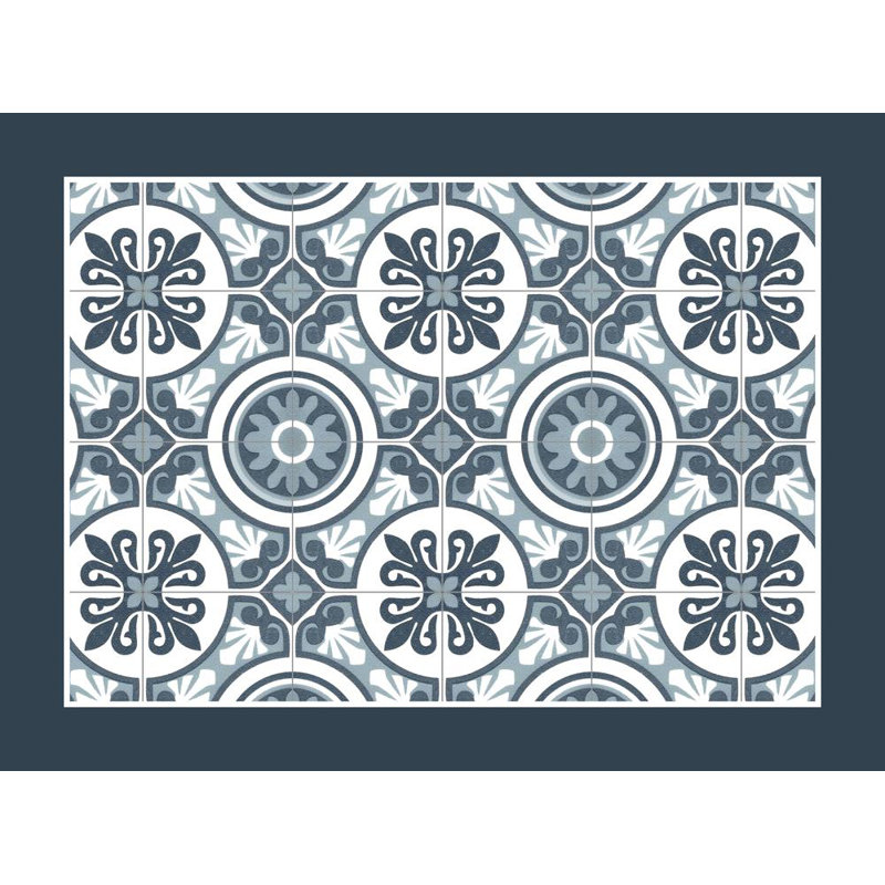 Flint Vinyl Abstract Rectangle Placemat