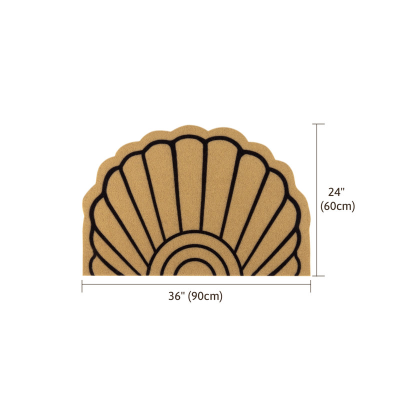 Tapis de porte d'entrée intérieur et extérieur lavable antidérapant, l 23,62 po x L 35,43 po