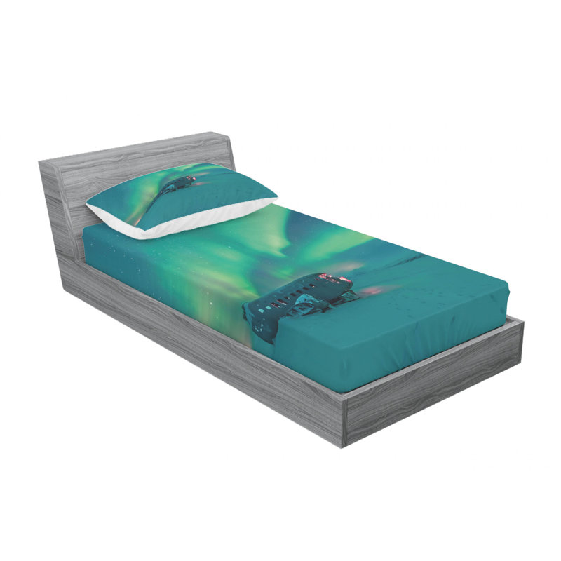 Microfiber Sheet Set, Twin Sheet Set with Fitted Sheet