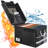 Fireproof Document Box, File Organizer Box With Lock, Collapsible Fireproof Document Storage Box With Zippers