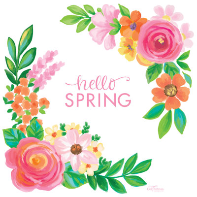 «Hello Spring Flowers» par Cat Thurman Designs