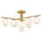 Selene Swirl Glass Semi Flush Mount-108510876