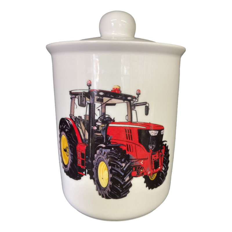Toftrees Ceramic / Porcelain Jar, Red
