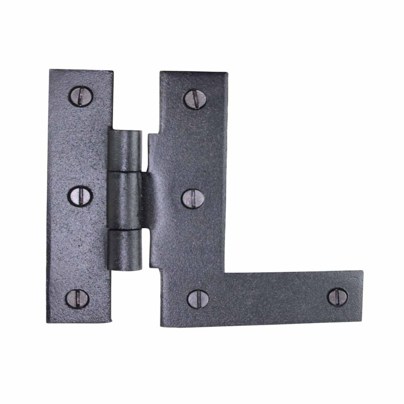 Charnière à fixation sur surface en fer forgé h-l cabinet