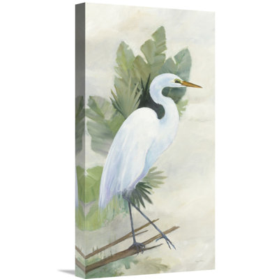 " Standing Egret I Crop " Print