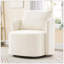 Fauteuil d'appoint rembourré en chenille pivotant à 360 ° Corey avec dossier incurvé Corey-1511826314