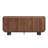 63" Buffet Cabinet with Storage, U-Shape Design, Walnut