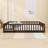 Queen Size Floor Bed With Guardrails And Slats-417473714
