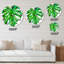 Horloge murale de style tropical feuille de Monstera I-60328226