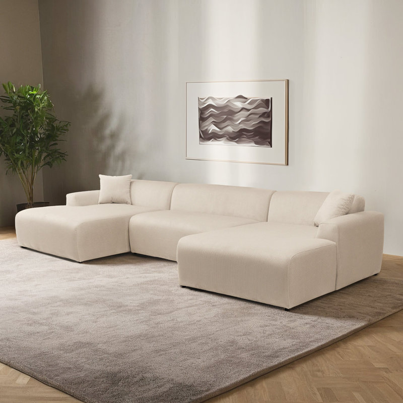 Canapé modulaire moderne avec housse
