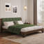 Cadre de lit en bois de pin de qualité supérieure, cadre de lit avec tête de lit inclus, lit Mid-Century moderne-591493712-591493713
