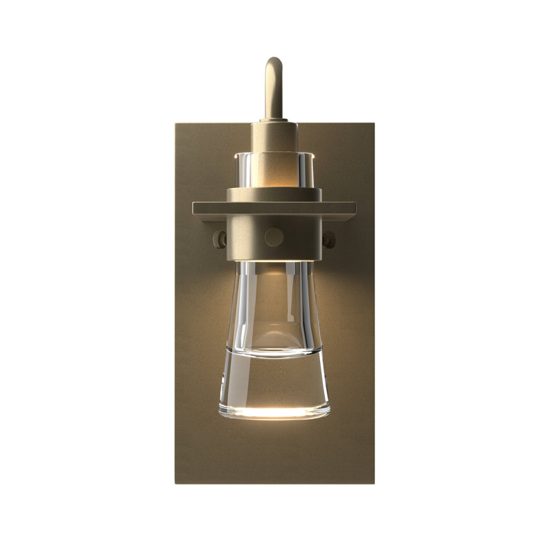 Erlenmeyer Armed Sconce, Soft Gold