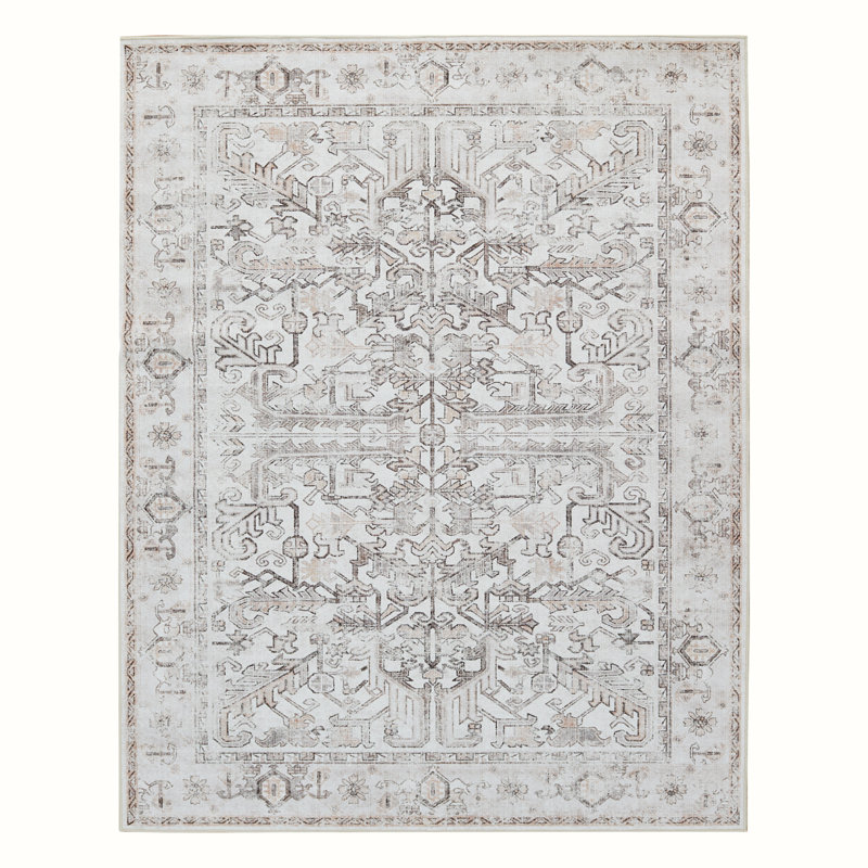 Tapis intérieur lavable Olekseij Chenille Mashine, Rectangle 3 pi x 5 pi
