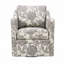 Chaise rembourrée en polyester avec base ronde
