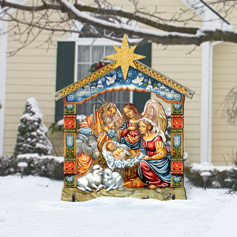 Crèche de jardin autoportante en bois