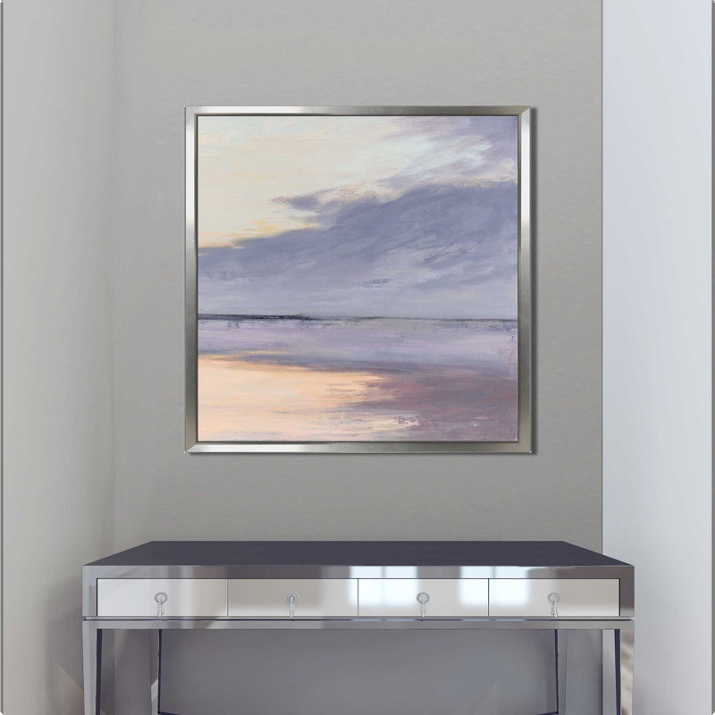 «Shore I», reproduction de peinture acrylique sur toile, H 18 po x l 18 po x P 1 po, Toile tendue