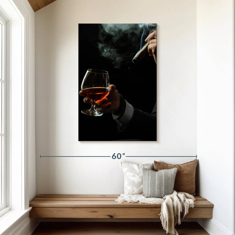 Yarlin Brandy And Cigar Duo, 45" H x 30" W