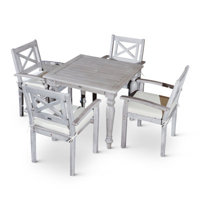 Ensemble repas carré 5 pièces