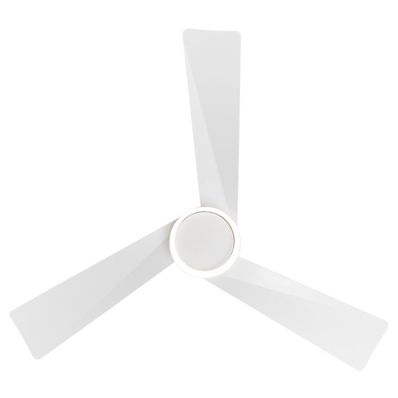 Corwun 52'' Ceiling Fan with LED Lights, White