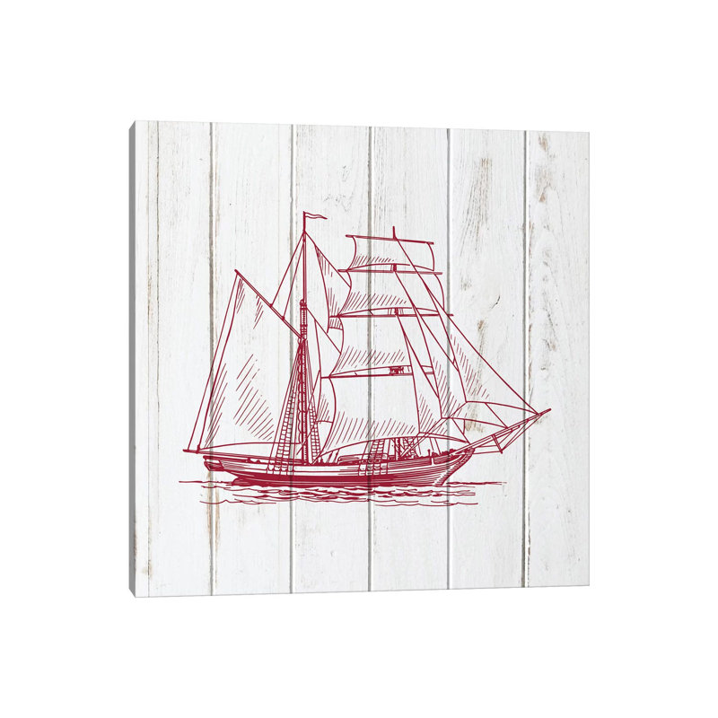 Sail Away III by Ann Bailey - Wrapped Canvas Print, 30.48 cm H x 30.48 cm W