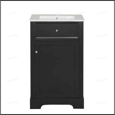 20 Inch Bathroom Vanity With Adjustable Shelve