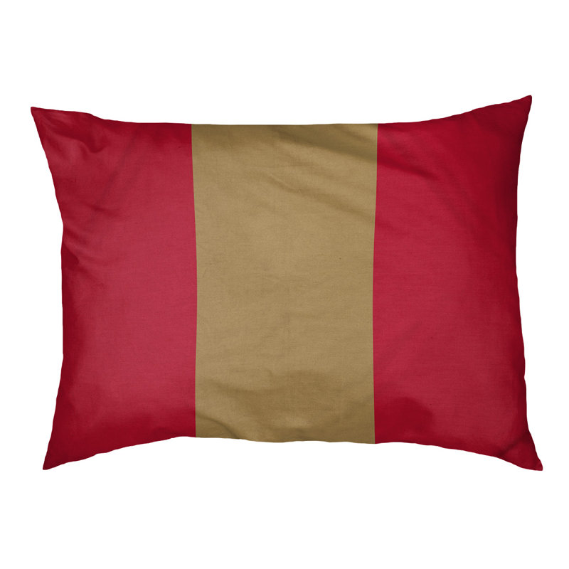 Coussin pour chien hockey Las Vegas, Grand (l 50 po x P 40 po x H 17 po), Rouge / doré mat / rouge